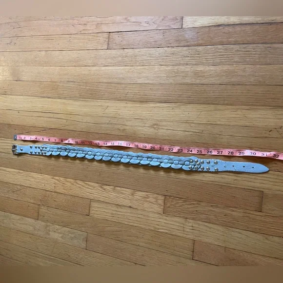 70s Vintage Gray Studded Belt - Picture 5 of 5